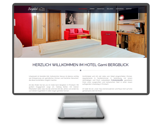 Website | Homepage erstellen Hotel Bergblick