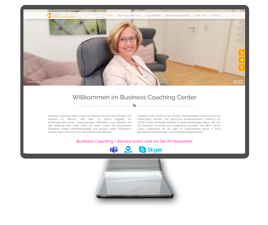Website | Homepage erstellen Business Coaching Center
