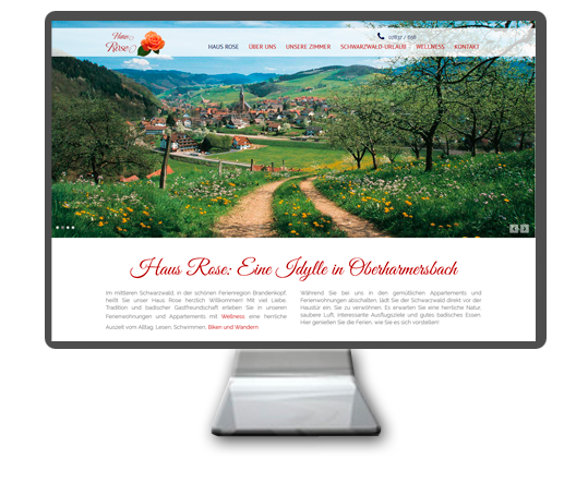 Website | Homepage erstellen Haus Rose