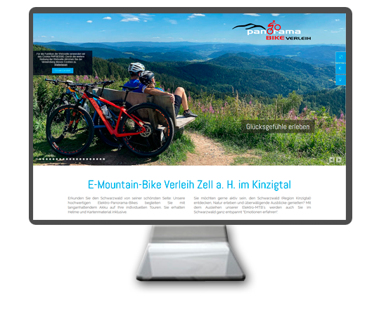 Website | Homepage erstellen Panorama Bike Verleih